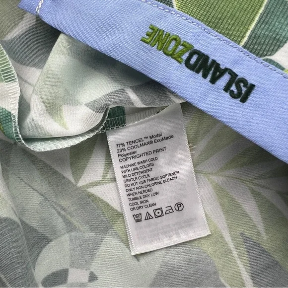 Tommy Bahama NWT $128 Coconut Point Palma Fresca Large Dark Monstera - Picture 13 of 16